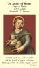 St. Agnes Prayer Card